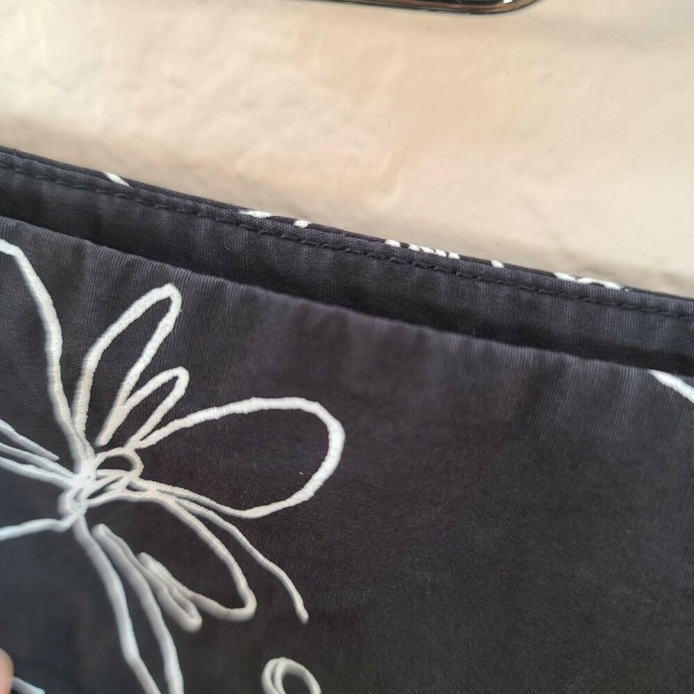 Rafaella Skirt Womens Size 6 Black White Floral A-line Casual Summer Work Office - Picture 10 of 12
